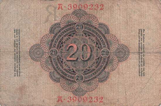 20 Mark 1907 ro.28 R/A